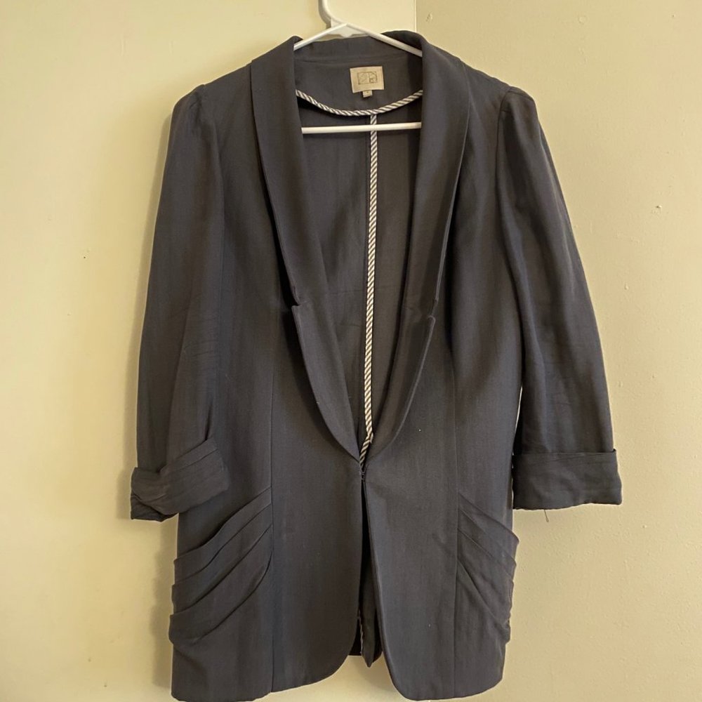 Anthropologie Coquille brand silk/cotton blazer